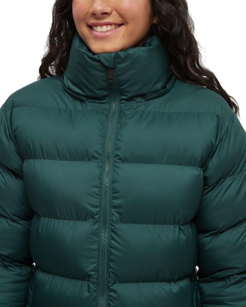 Cloud Shell Long Puffer - Womens - forest pine 1