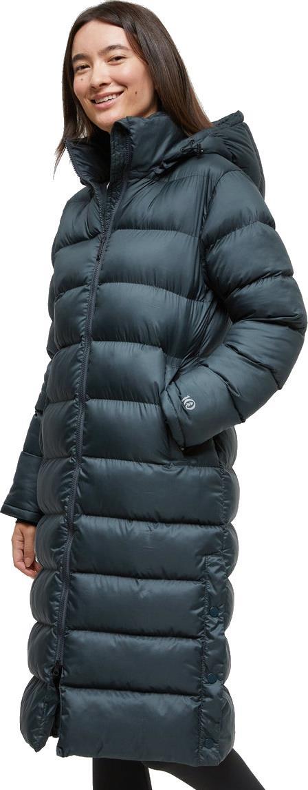 Cloud Shell Long Puffer - Womens - forest river green 1
