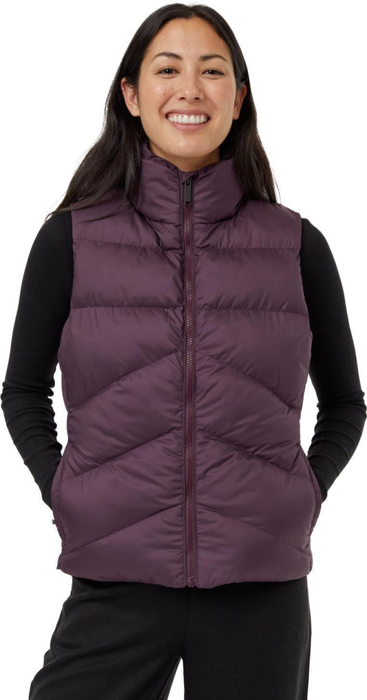 Cloud Shell Puffer Vest - Womens - Midnight Plum 1