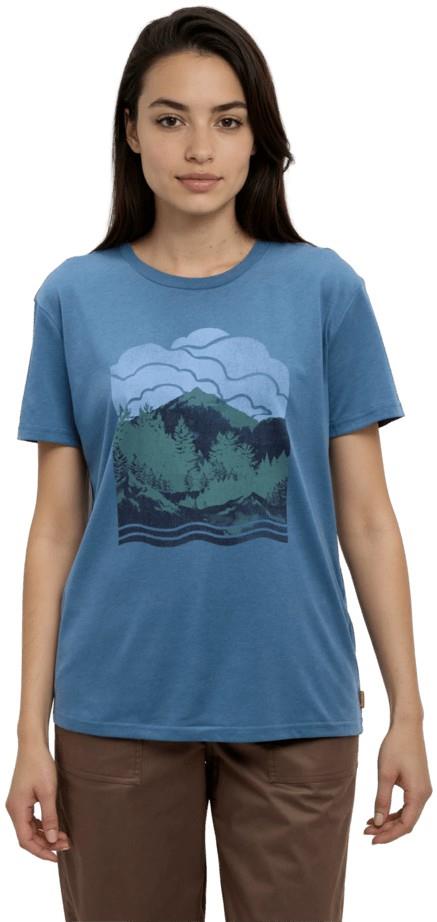 Cloud Valley T-Shirt - Womens - blue horizon / midnight blue 1