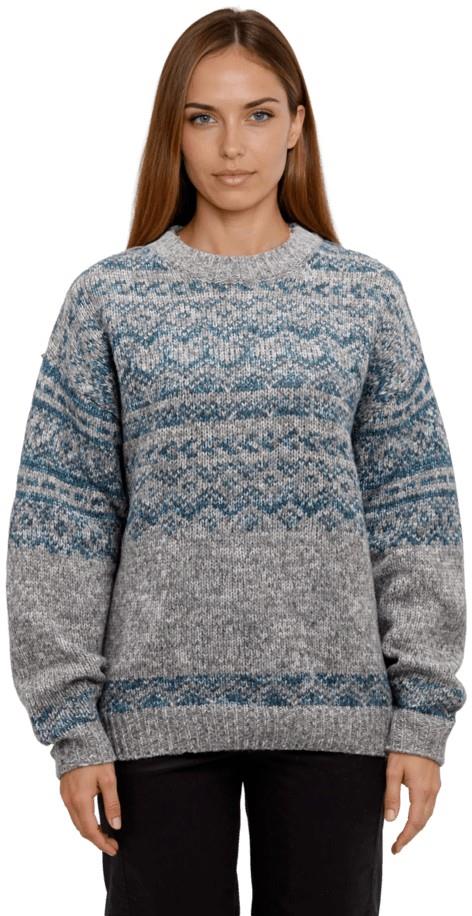Colorado Sweater - Womens - grey blend / pacific teal heather 1