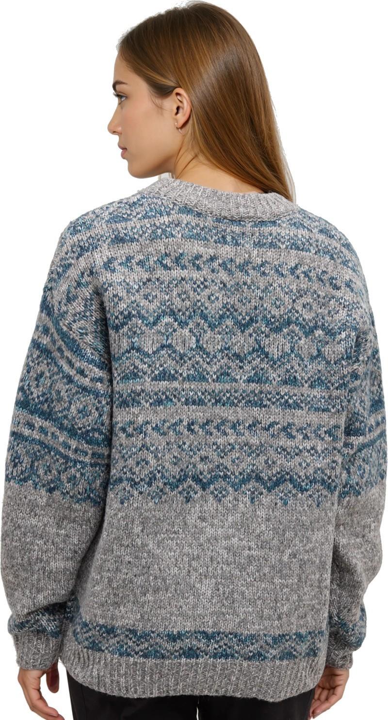 Colorado Sweater - Womens - grey blend / pacific teal heather 1