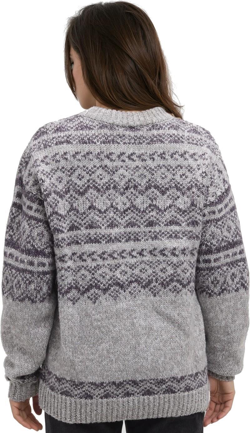 Colorado Sweater - Womens - light grey heather / plum royale blend 1