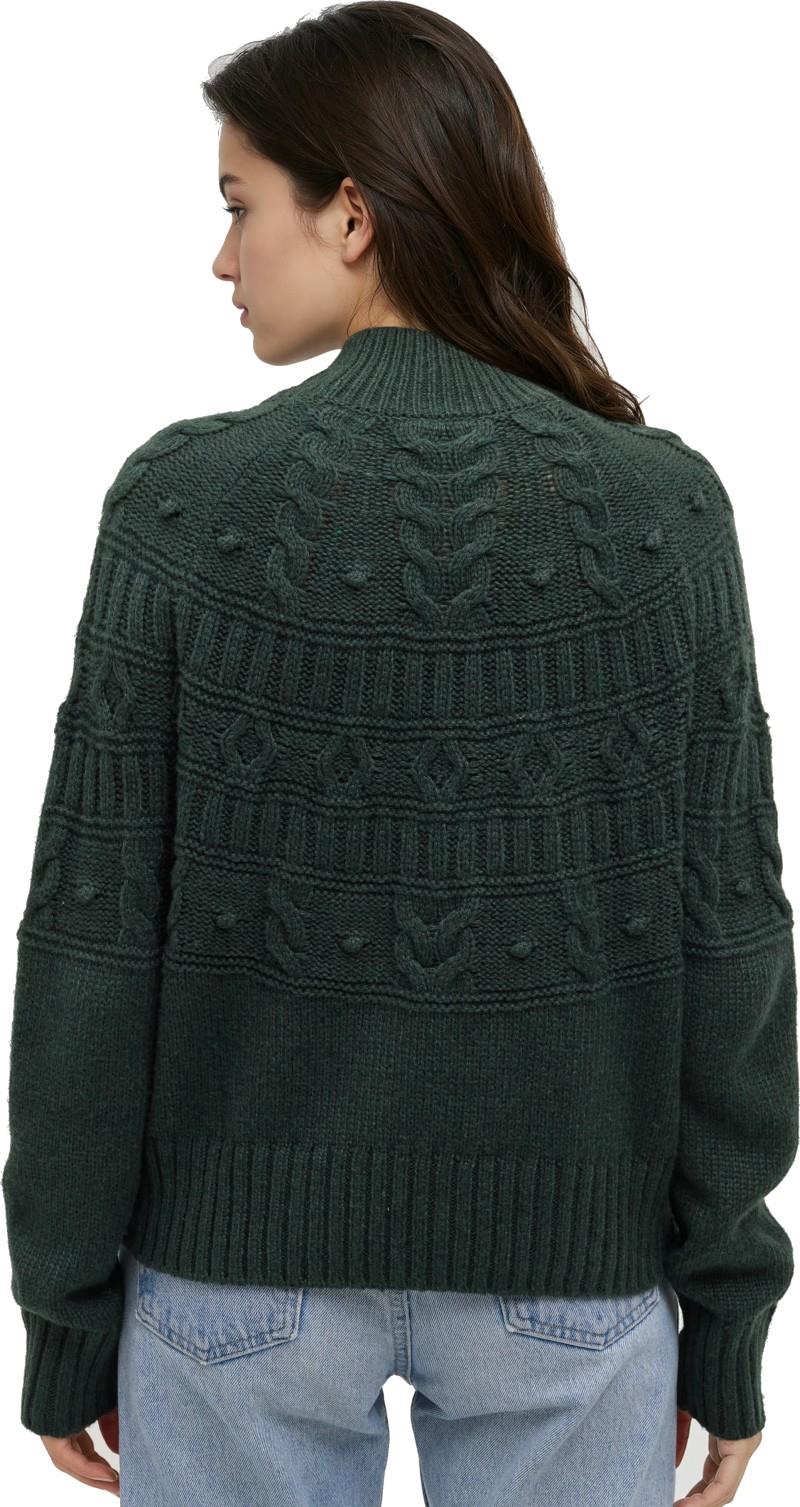 Colson Sweater - Womens - dark forest green heather 1
