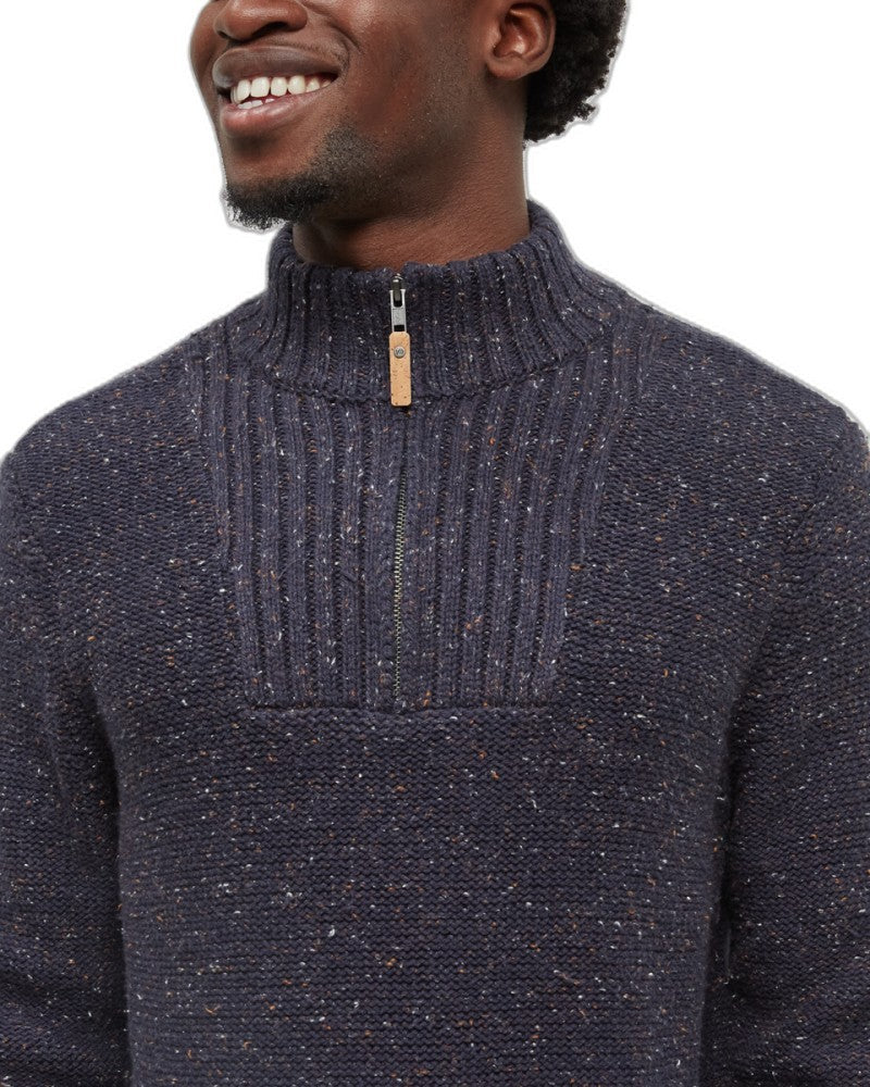 Conrad Sweater - Mens - midnight blue nep 1
