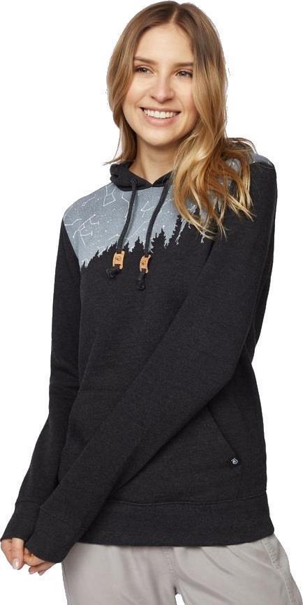 Constellation Juniper Hoodie - Womens - meteorite black heather 1