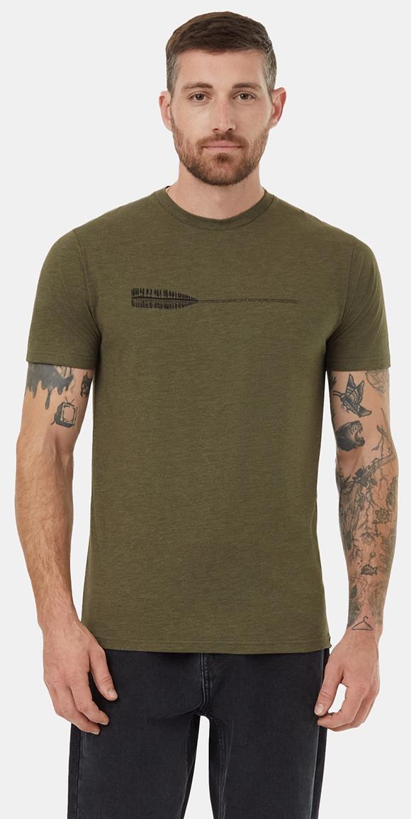 Cove T-Shirt - Mens - olive night green heather / meteorite black 1