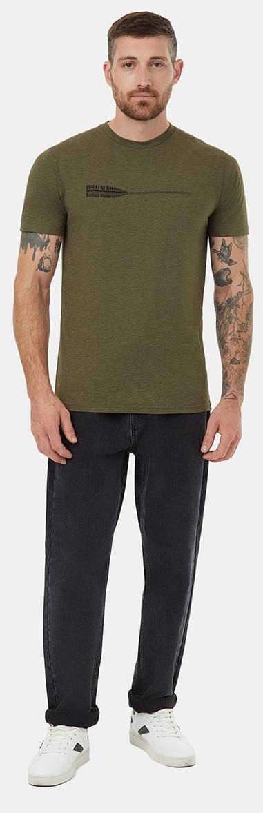 Cove T-Shirt - Mens - olive night green heather / meteorite black 1