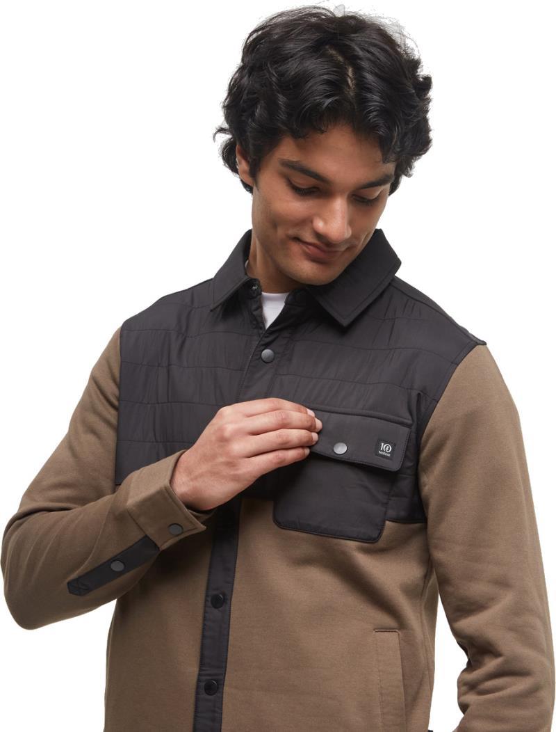 Coves Shacket - Mens - tundra / meteorite black 1