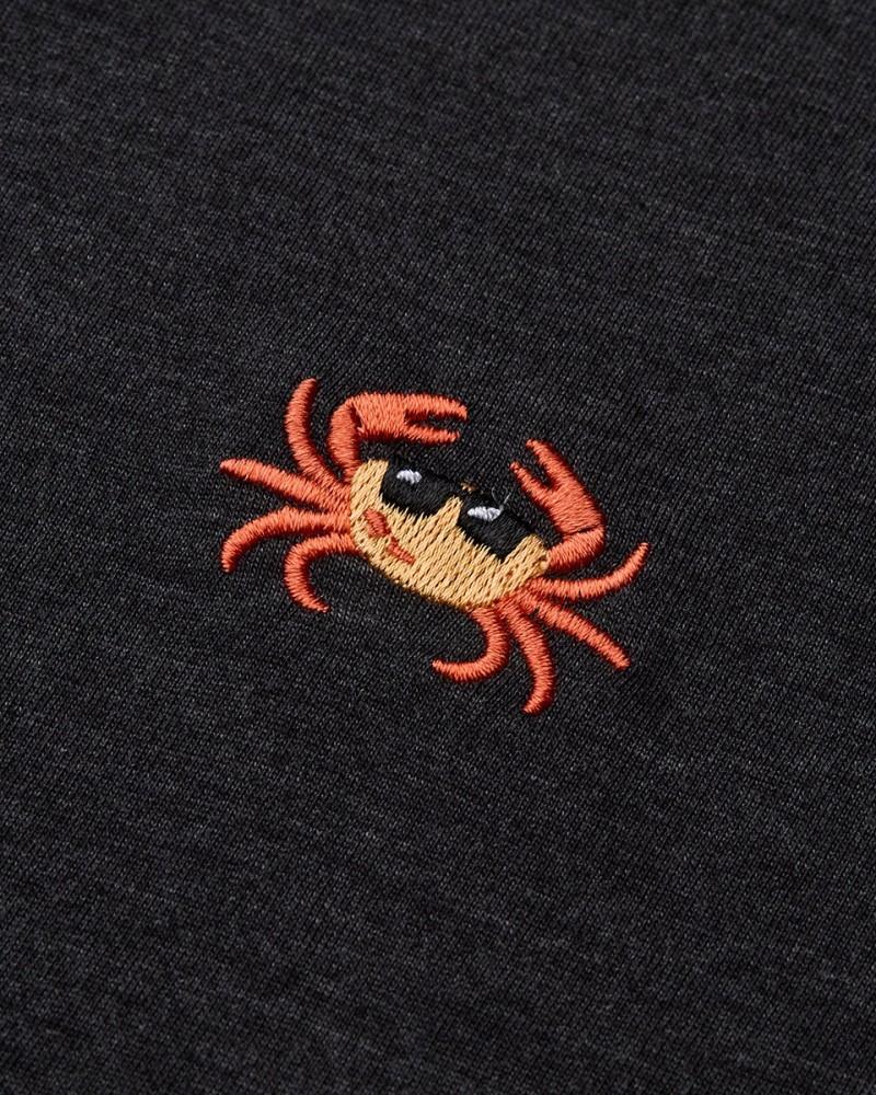 Crabby Astir Polo - Mens - meteorite black heather / deep coral 1