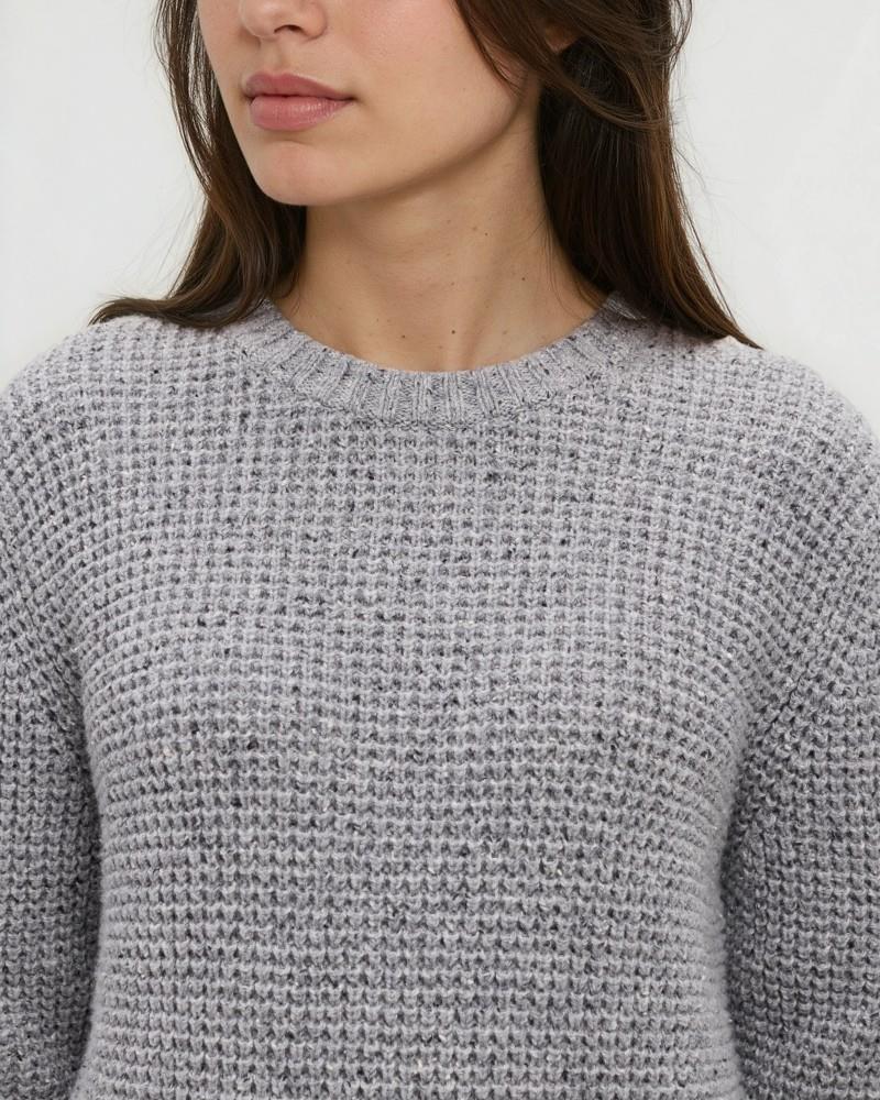 Crescent Sweater - Womens - grey blend 1