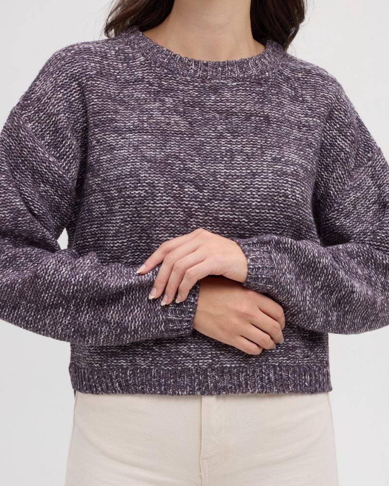 Crescent Sweater - Womens - plum royale blend 1