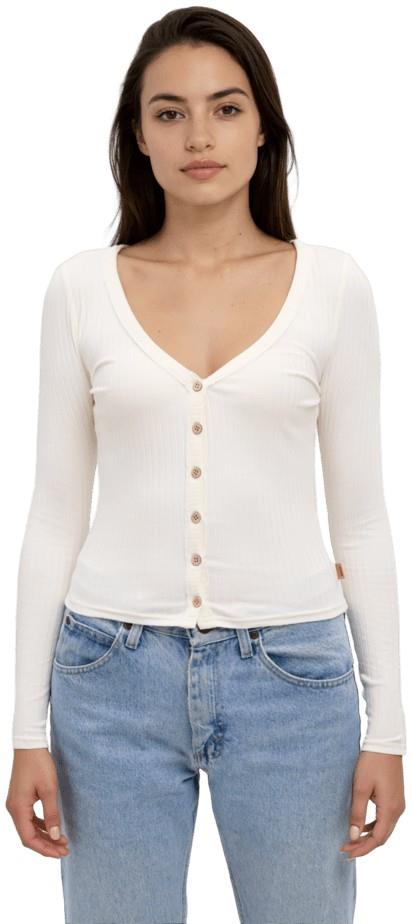 Dakota LS - Womens - cotton white 1