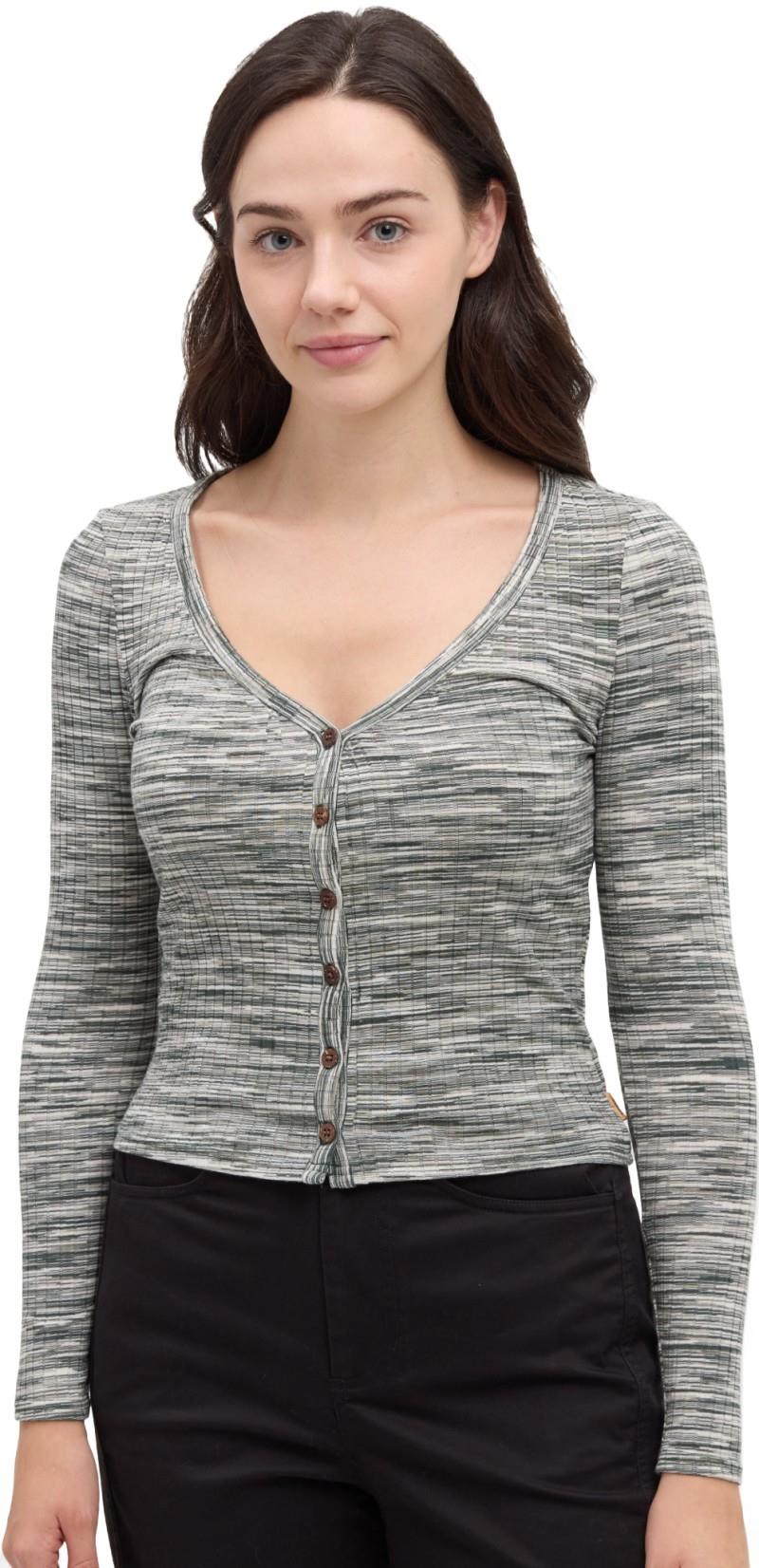 Dakota LS - Womens - dark forest green space dye 1