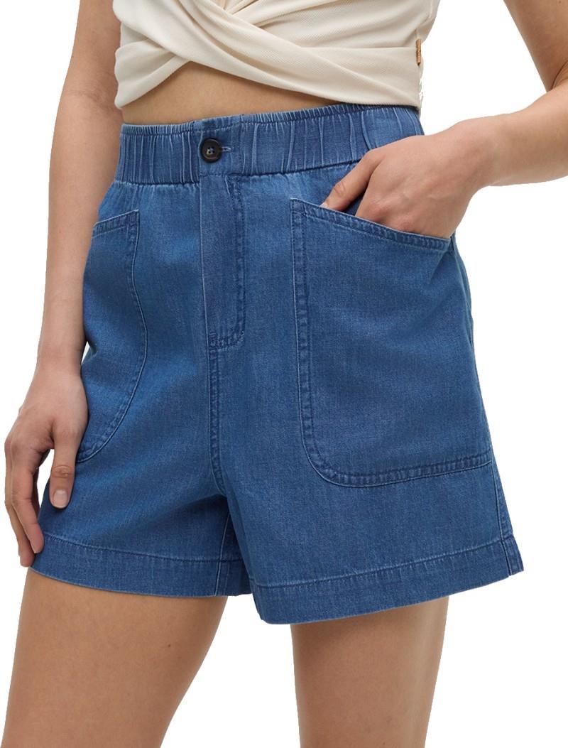 Denim Cascades Shorts - Womens - mid wash 1