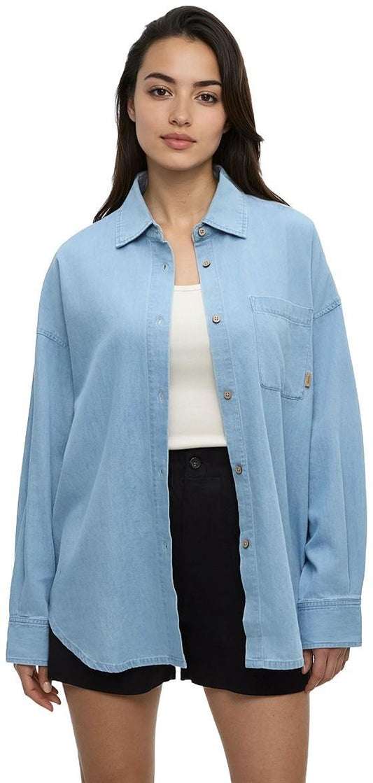 Denim West End Shirt - Womens - light wash 1
