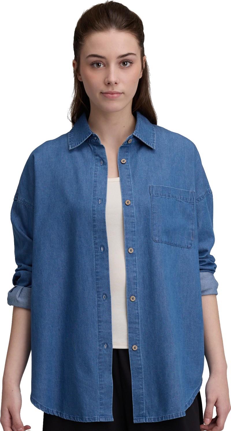 Denim West End Shirt - Womens - mid wash 1