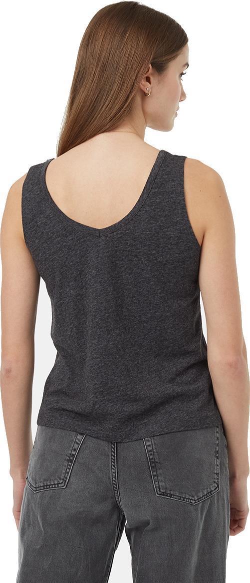 Double V Hemp Tank - Womens - meteorite black heather 1