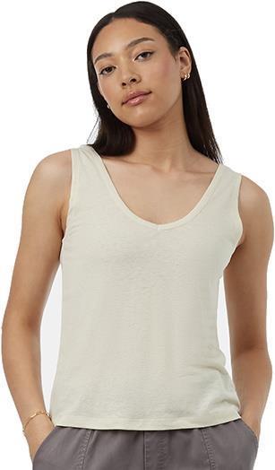 Double V Hemp Tank - Womens - undyed 1