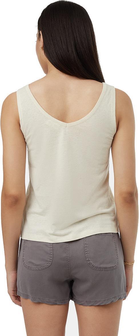 Double V Hemp Tank - Womens - undyed 1
