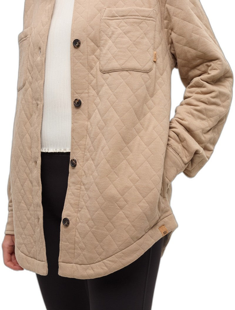 Dunes Shacket - Womens - birchwood heather 1