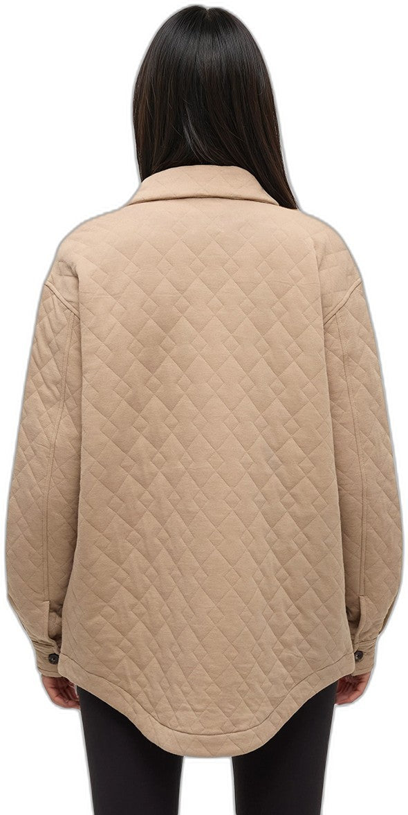 Dunes Shacket - Womens - birchwood heather 1