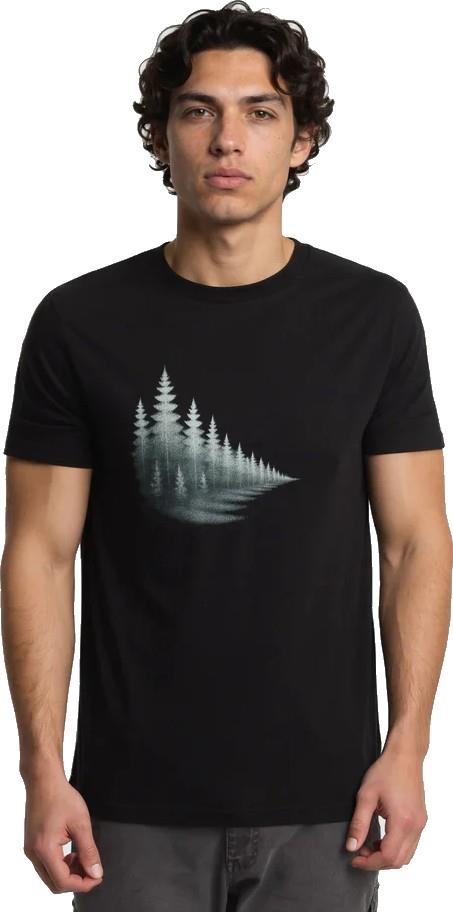 Echo T-Shirt - Mens - meteorite black / green 1