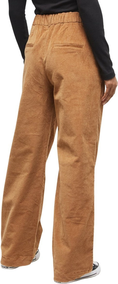 EcoStretch Corduroy Straight Leg Pants - Womens - camel 1