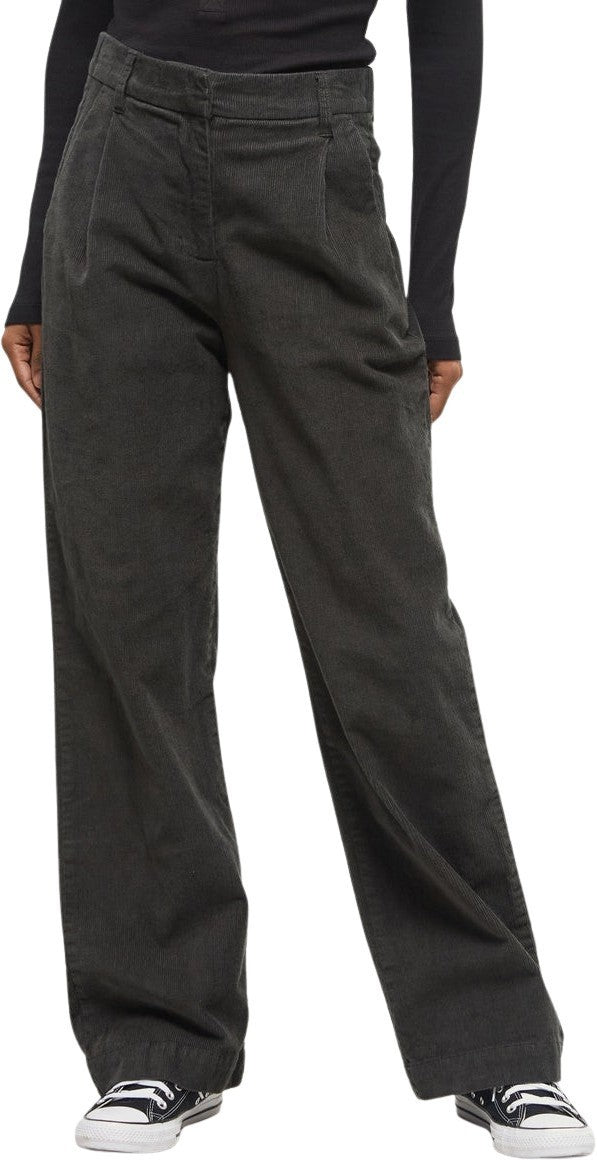 EcoStretch Corduroy Straight Leg Pants - Womens - forest river green 1
