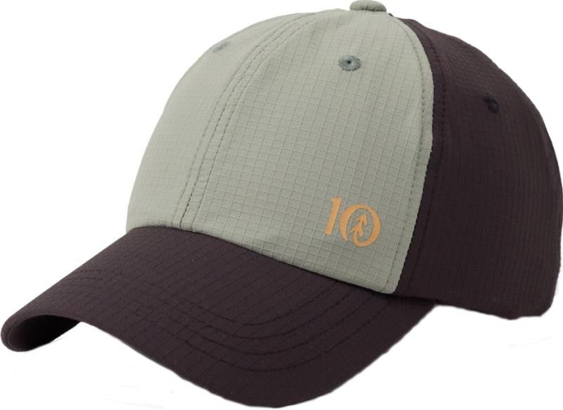 EcoStretch Nylon Peak Hat - meteorite black / agave green 1