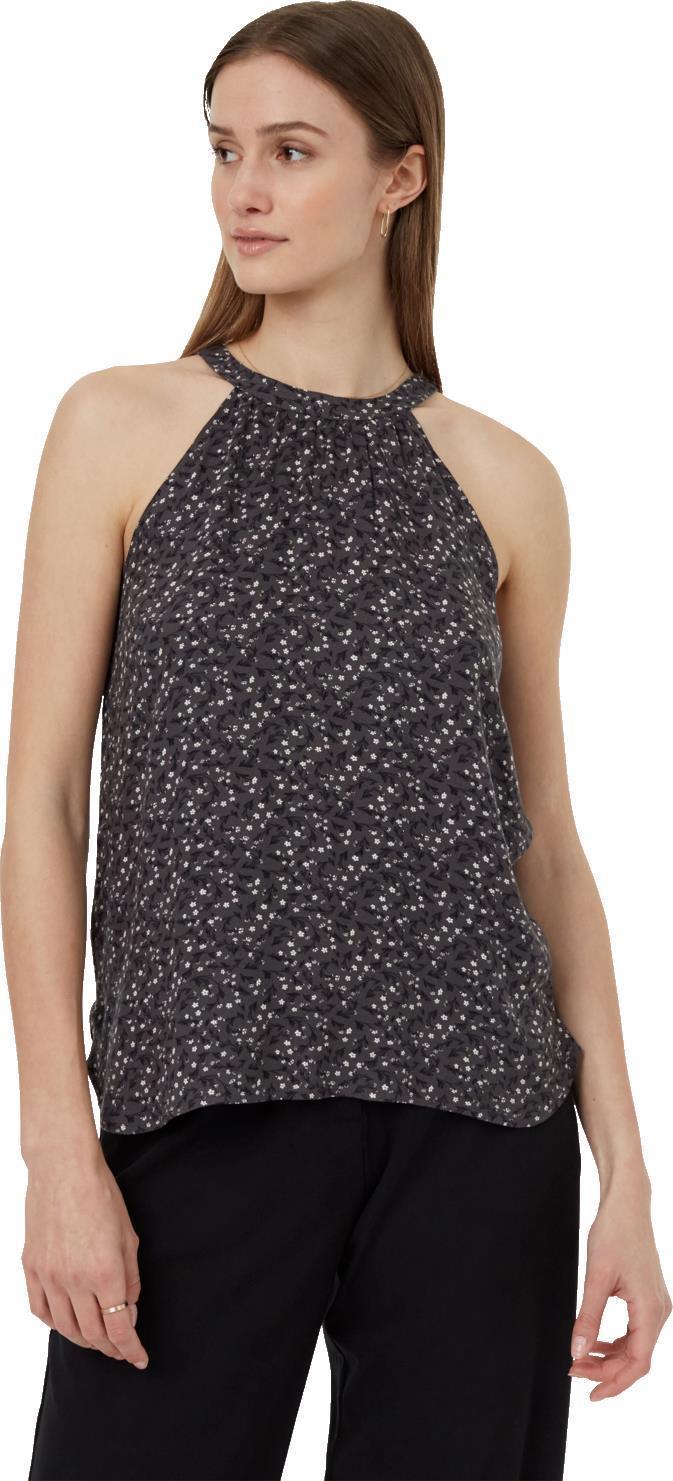 EcoWoven Crepe Cypress Tank - Womens - Graphite / Flourish Floral 1