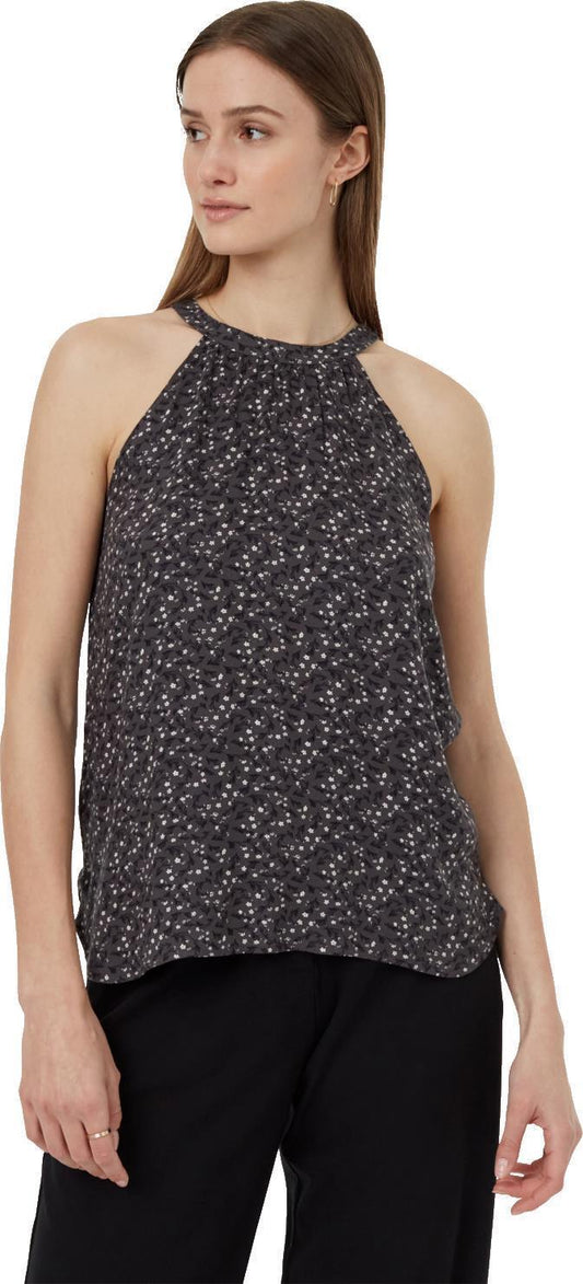EcoWoven Crepe Cypress Tank - Womens - Graphite / Flourish Floral 1