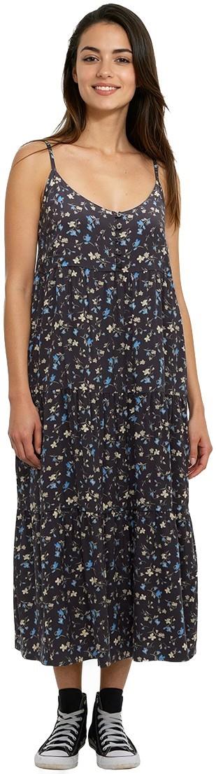 EcoWoven Crepe Hopewell Dress - graphite / scattered floral 1
