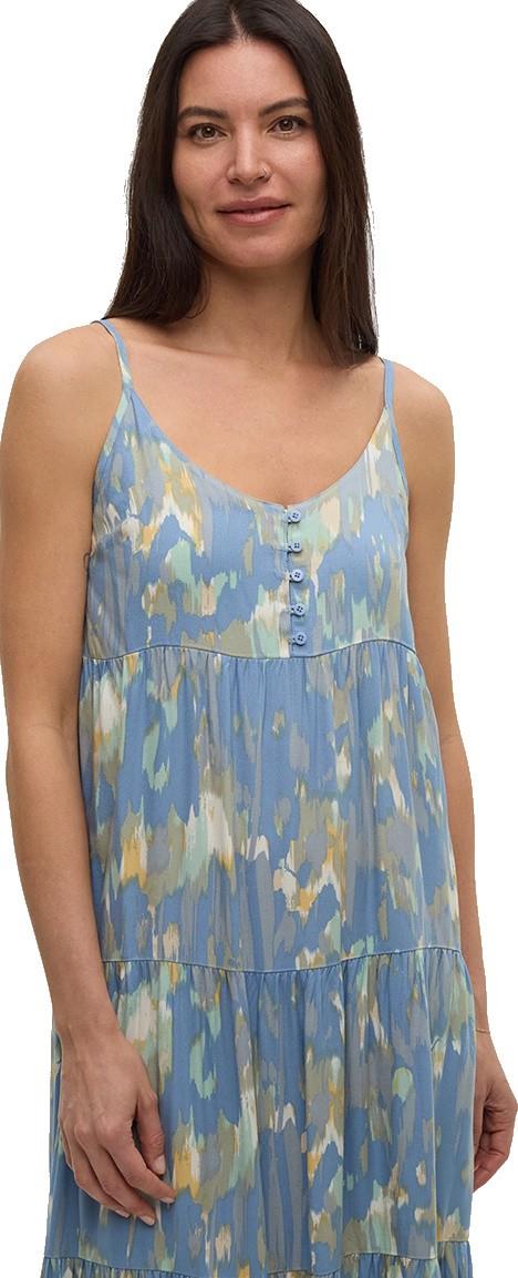 EcoWoven Crepe Hopewell Dress - lakeside blue / blur 1