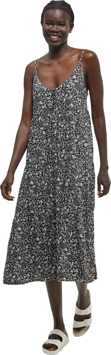EcoWoven Crepe Hopewell Dress - meteorite black / field flower 1