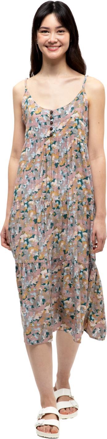 EcoWoven Crepe Hopewell Dress - vintage mauve / abstract 1