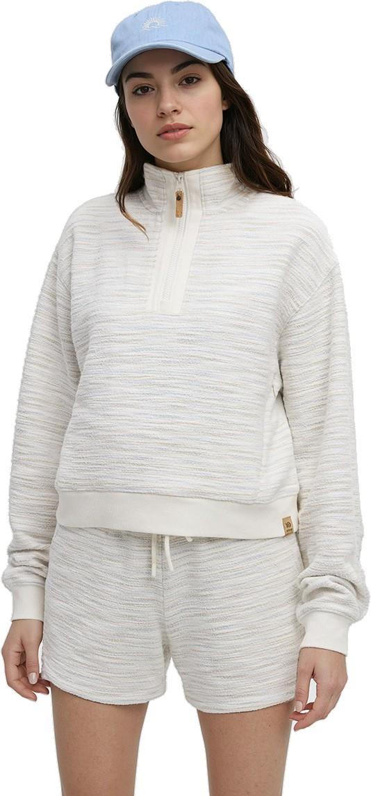Elkhorn 1/4 Zip - Womens - cotton white flash stripe 1