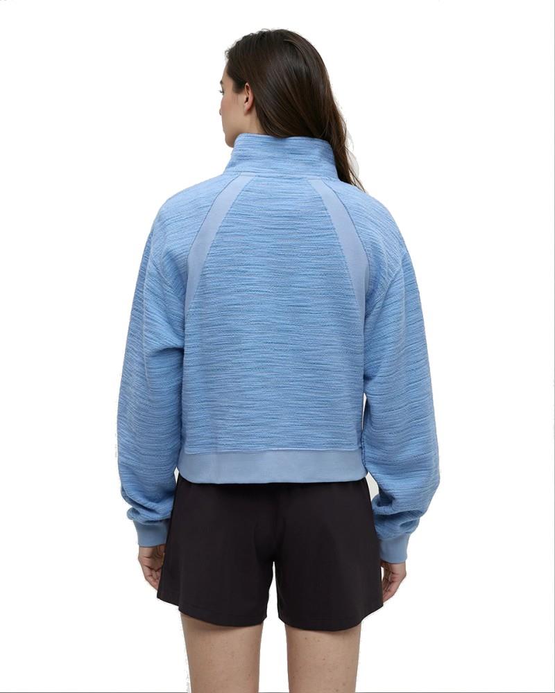 Elkhorn 1/4 Zip - Womens - cotton white flash stripe 1