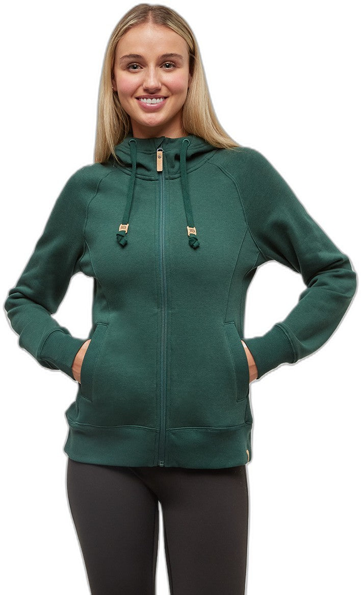 Elm Zip Hoodie - Womens - forest pine 1