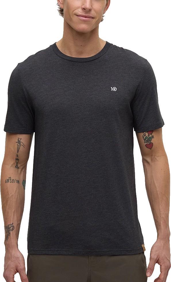 Embroidered Ten Classic T-Shirt - Mens - meteorite black heather 1