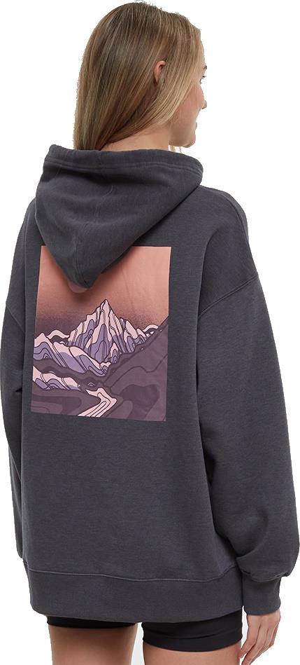 Emerald Edge Oversized Hoodie - Womens - graphite / moonscape 1