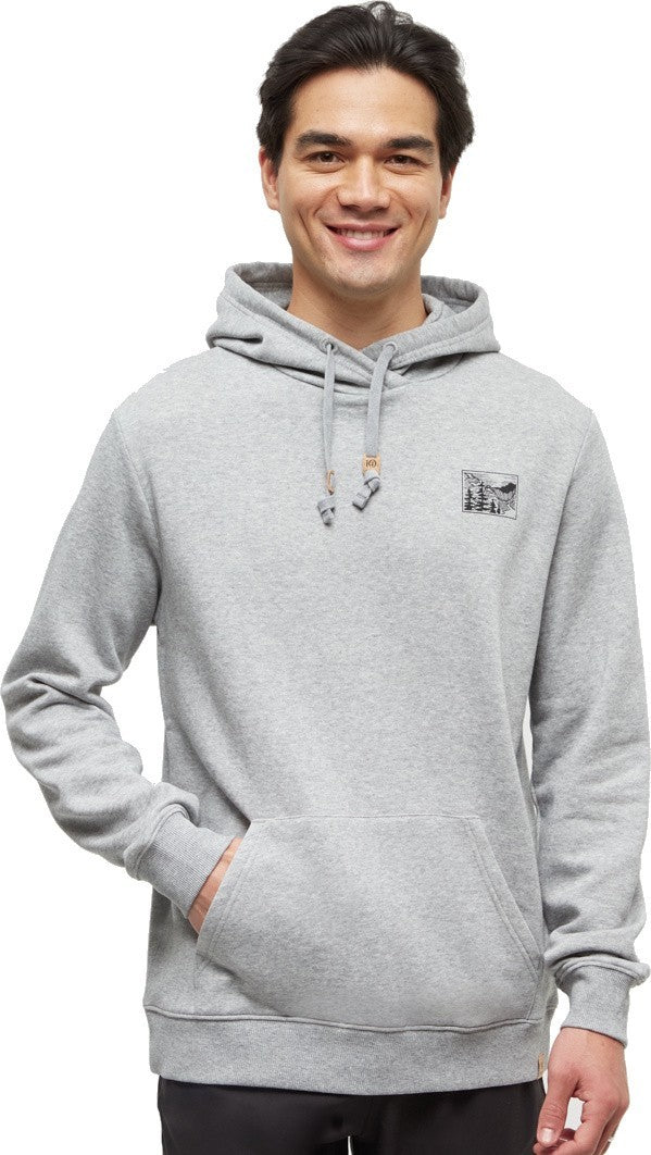 Etched Mountain Hoodie - Mens - harbour grey heather / meteorite black 1