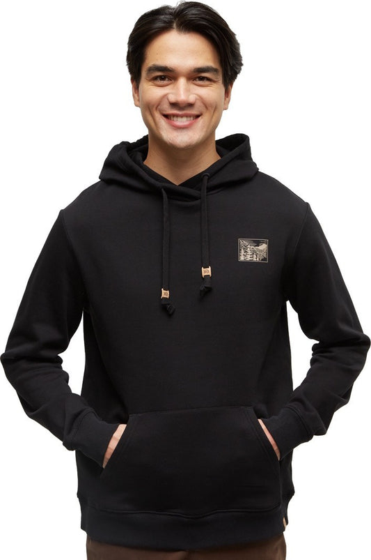 Etched Mountain Hoodie - Mens - meteorite black / birchwood 1