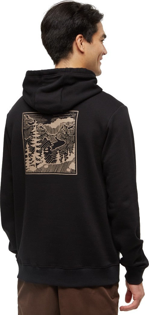 Etched Mountain Hoodie - Mens - meteorite black / birchwood 1