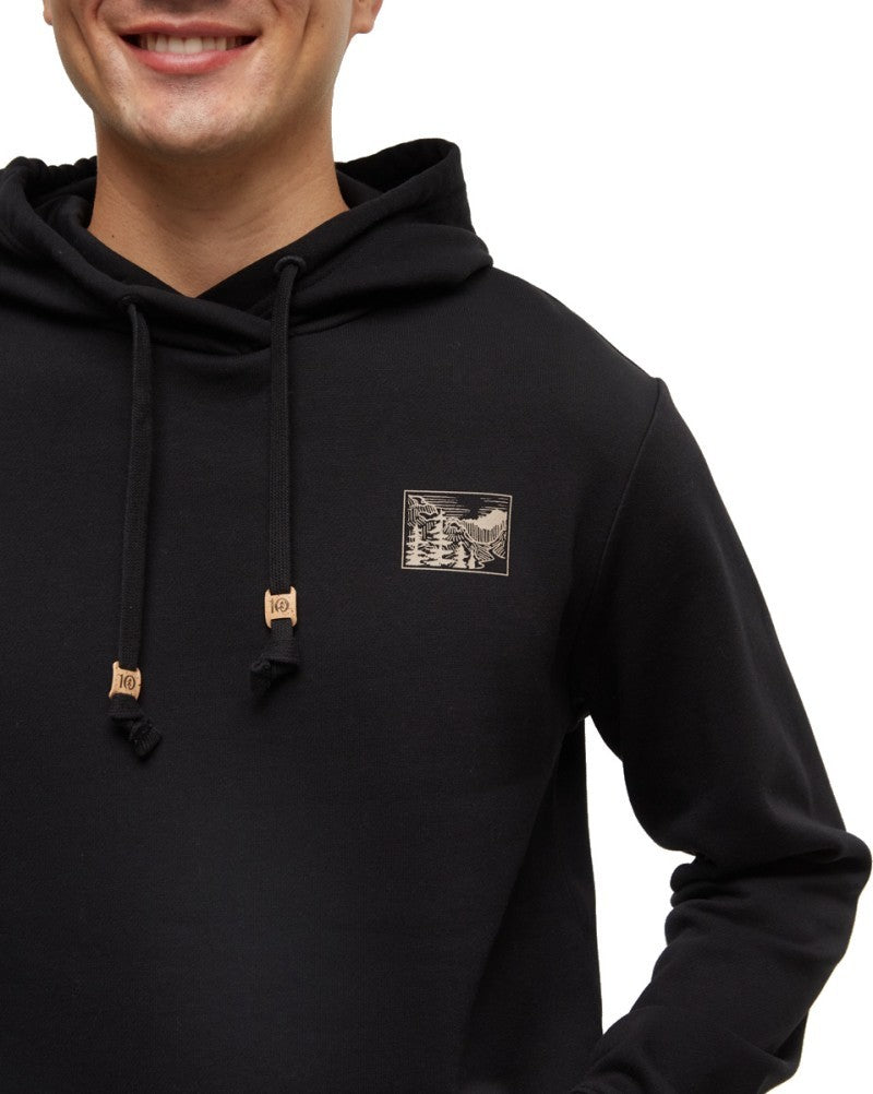 Etched Mountain Hoodie - Mens - meteorite black / birchwood 1
