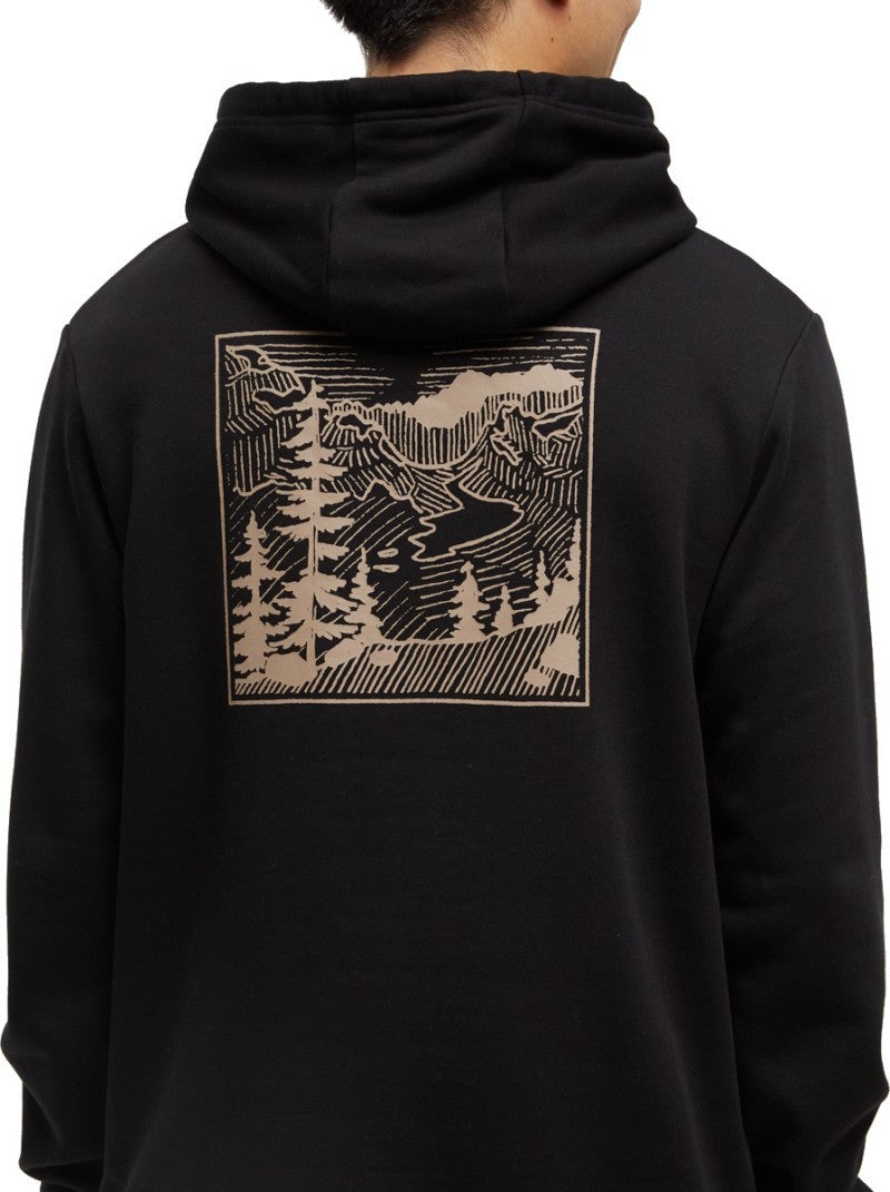 Etched Mountain Hoodie - Mens - meteorite black / birchwood 1
