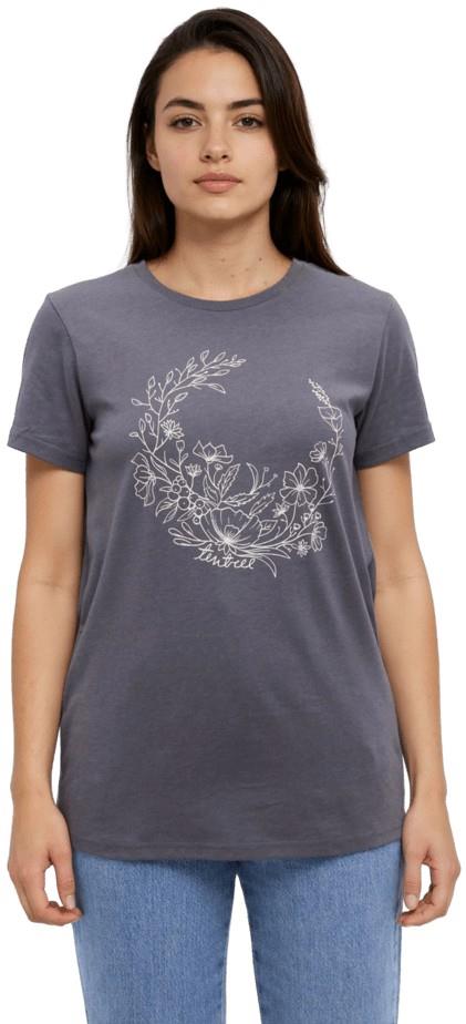 Evergreen Floral T-Shirt - Womens - shadow / white oak 1