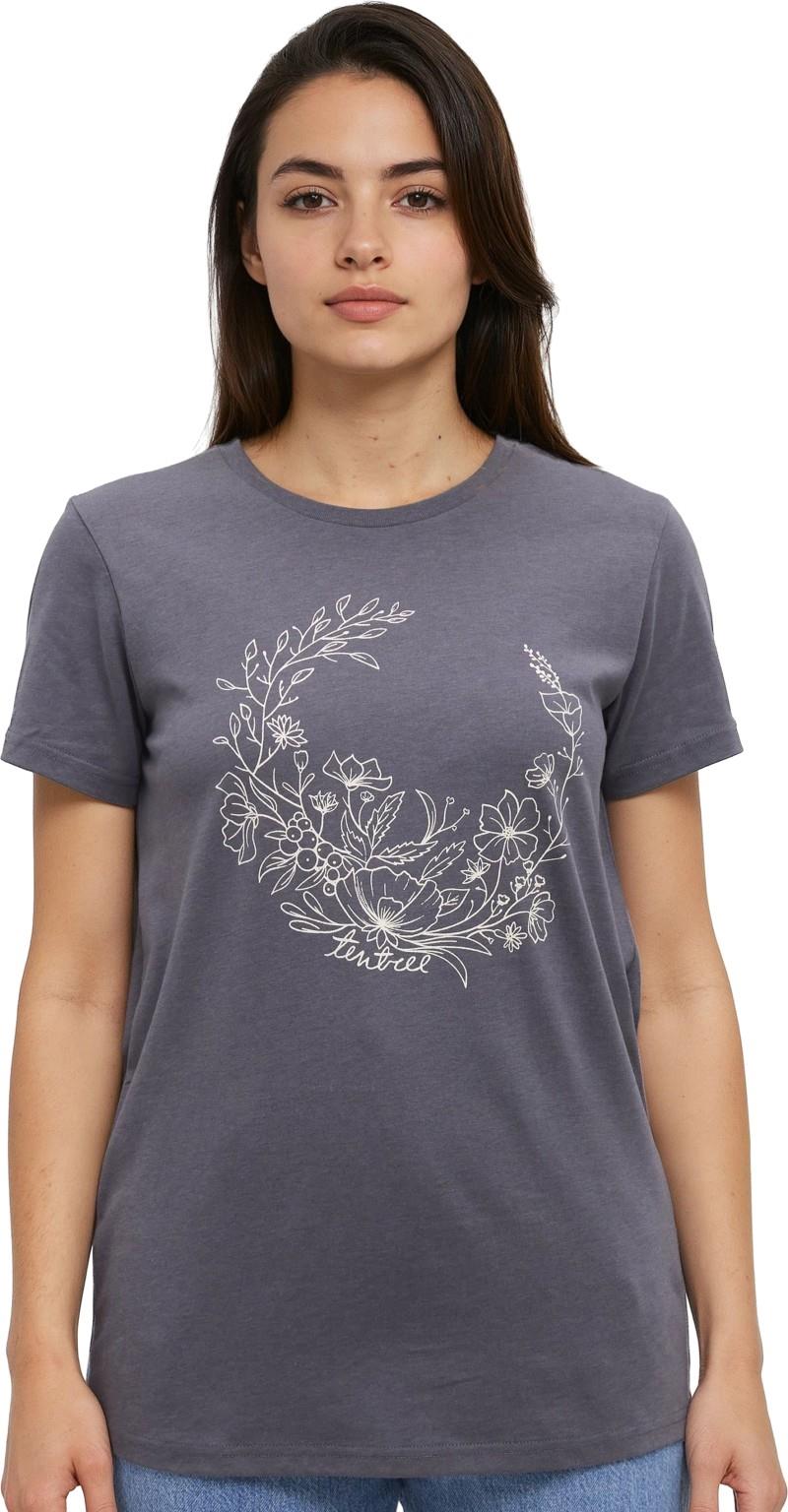 Evergreen Floral T-Shirt - Womens - shadow / white oak 1