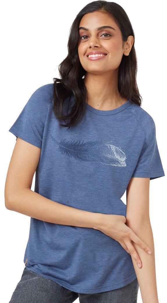 Featherwave SS Tee T-Shirt - Womens - spruce blue heather 1