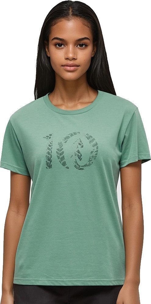 Fernleaf Ten T-Shirt - Womens - jade / forest pine 1